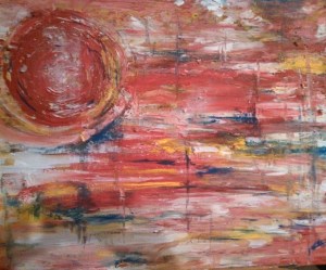 Underneath it all a painting by Sarah Katherine Gray